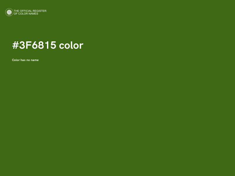 #3F6815 color image