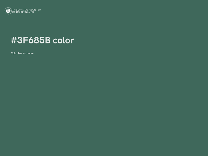 #3F685B color image