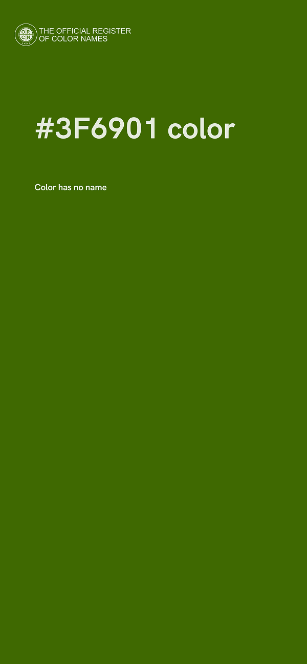 #3F6901 color image