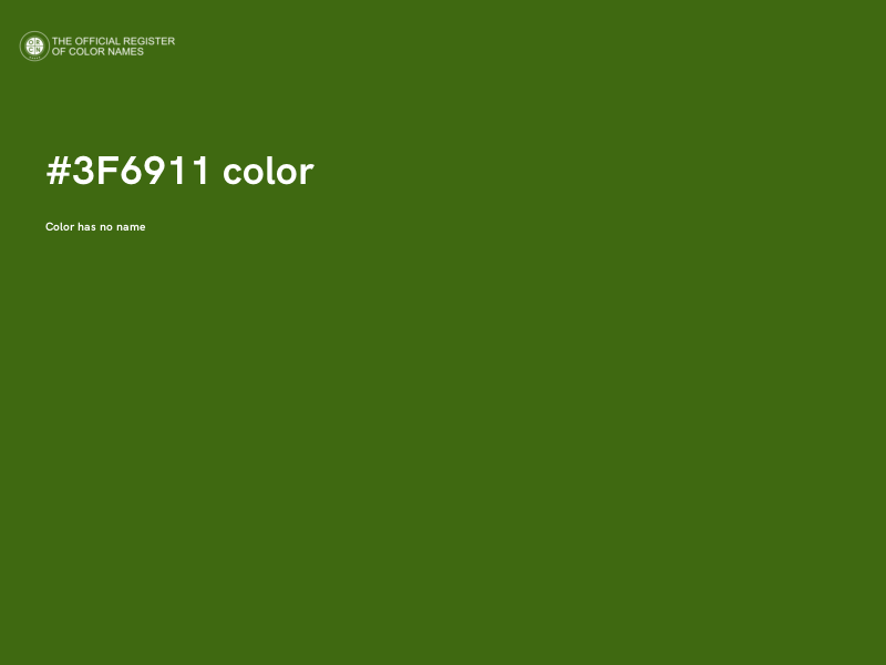 #3F6911 color image