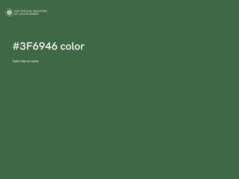 #3F6946 color image