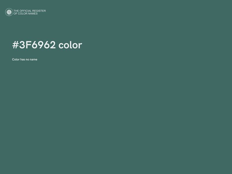 #3F6962 color image
