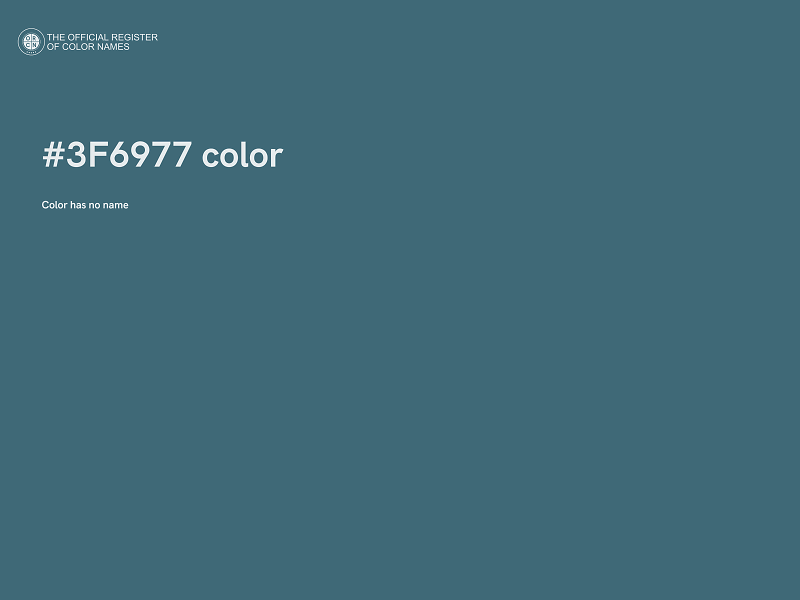 #3F6977 color image