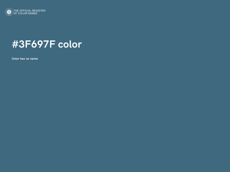 #3F697F color image