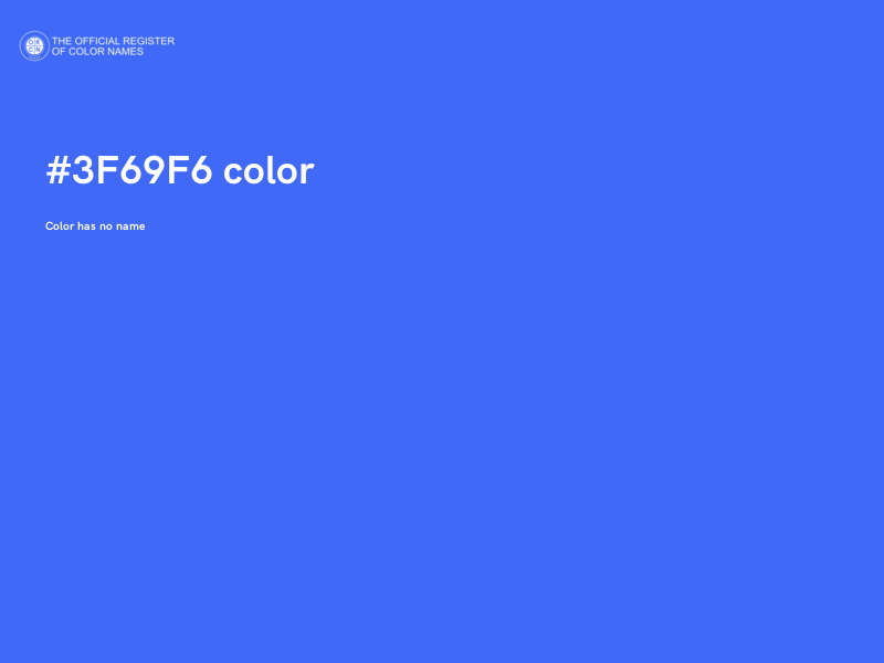#3F69F6 color image