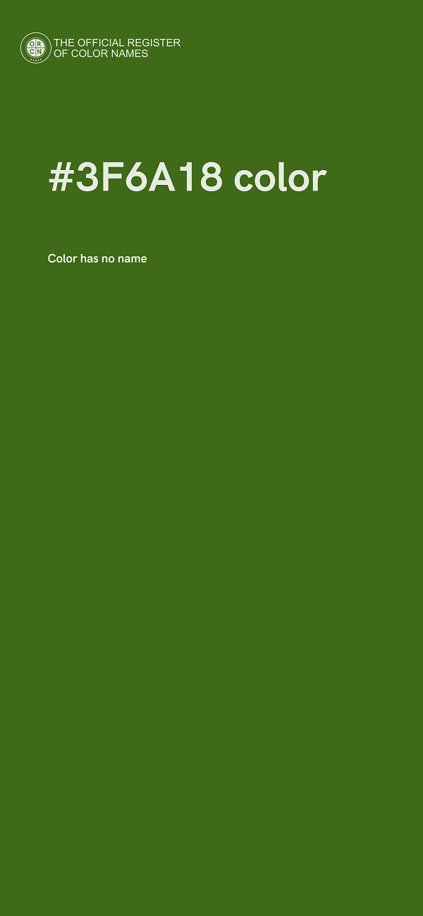 #3F6A18 color image
