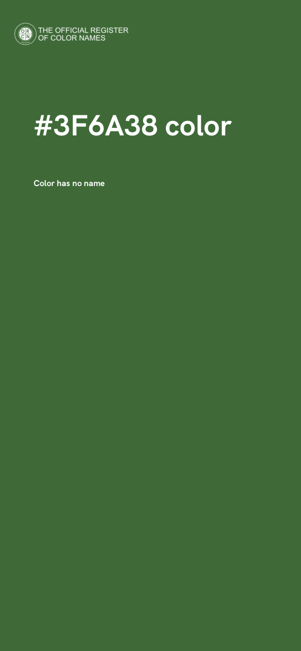 #3F6A38 color image