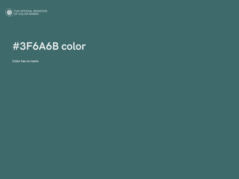 #3F6A6B color image