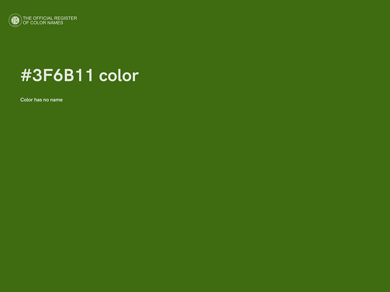#3F6B11 color image