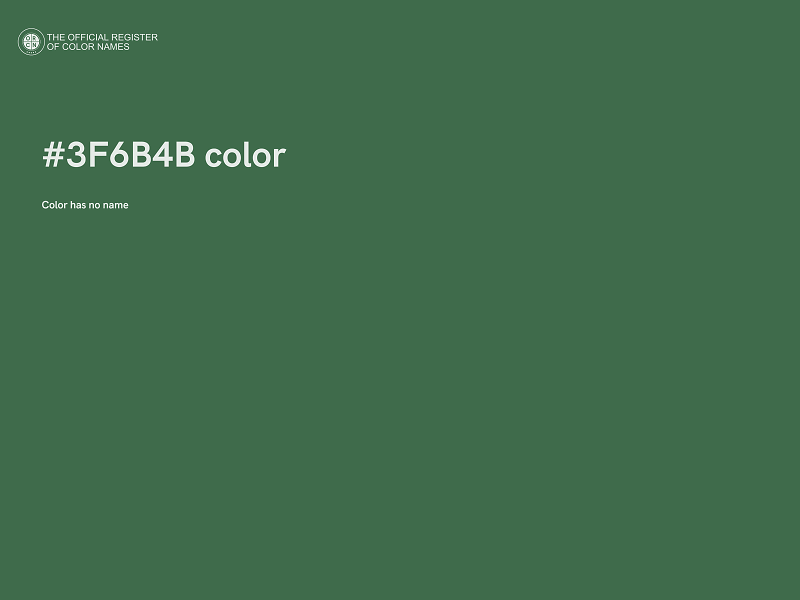 #3F6B4B color image