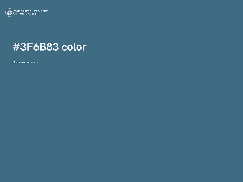 #3F6B83 color image