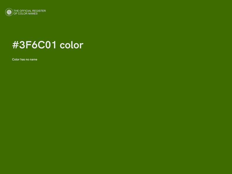 #3F6C01 color image