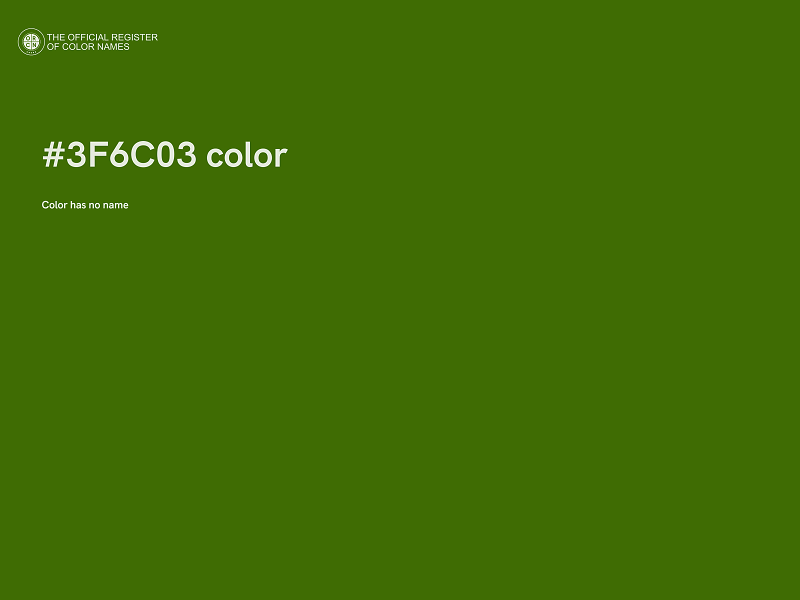 #3F6C03 color image