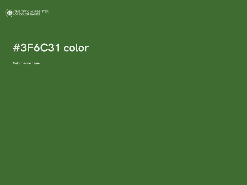 #3F6C31 color image