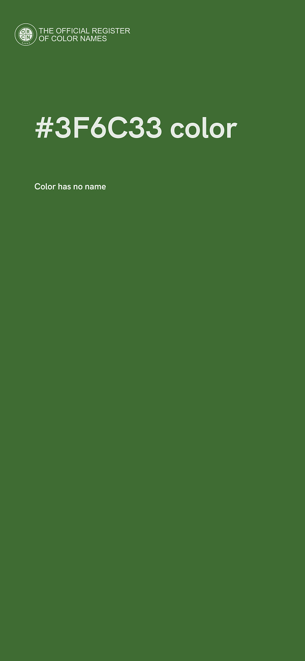 #3F6C33 color image
