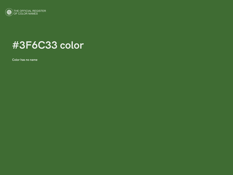 #3F6C33 color image