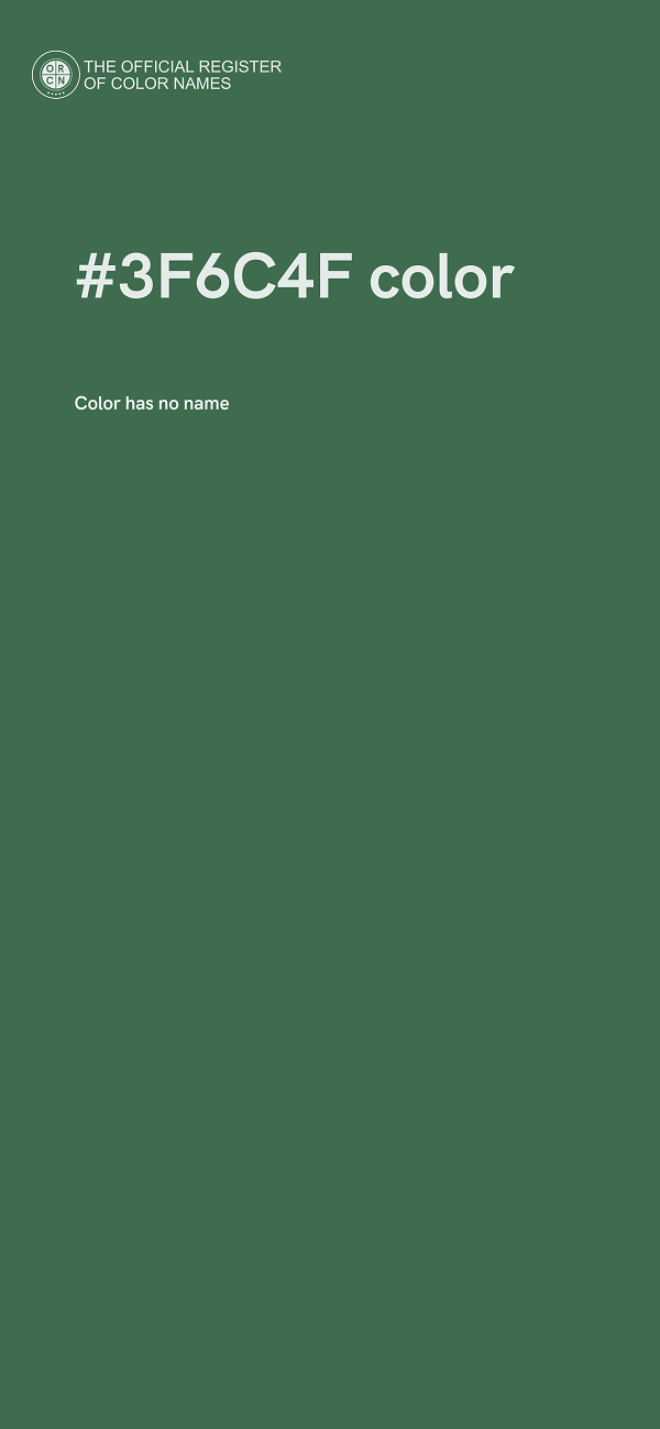 #3F6C4F color image