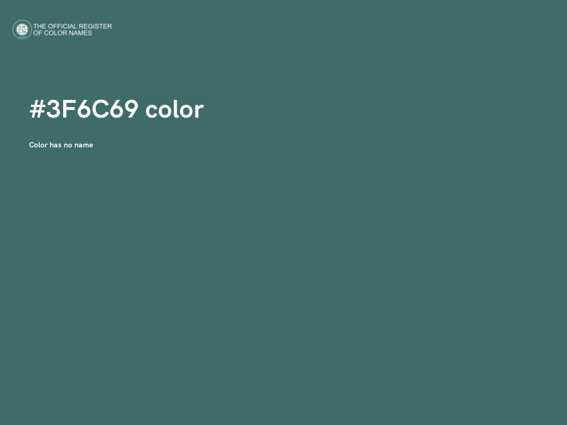 #3F6C69 color image