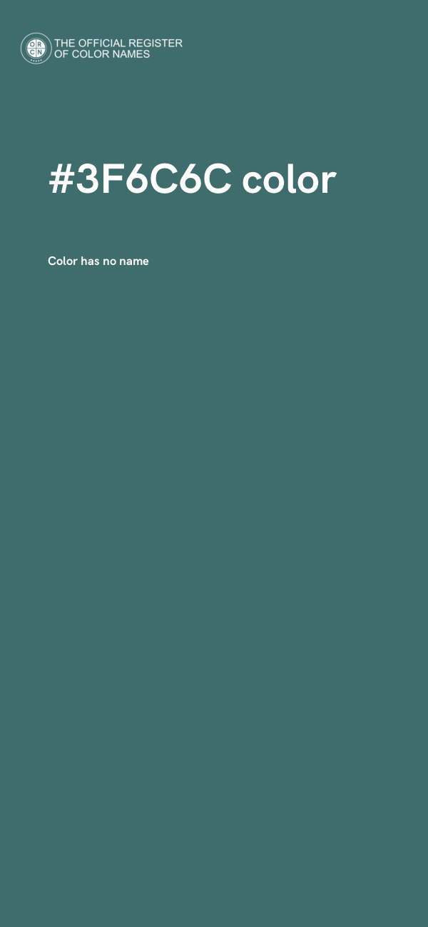 #3F6C6C color image