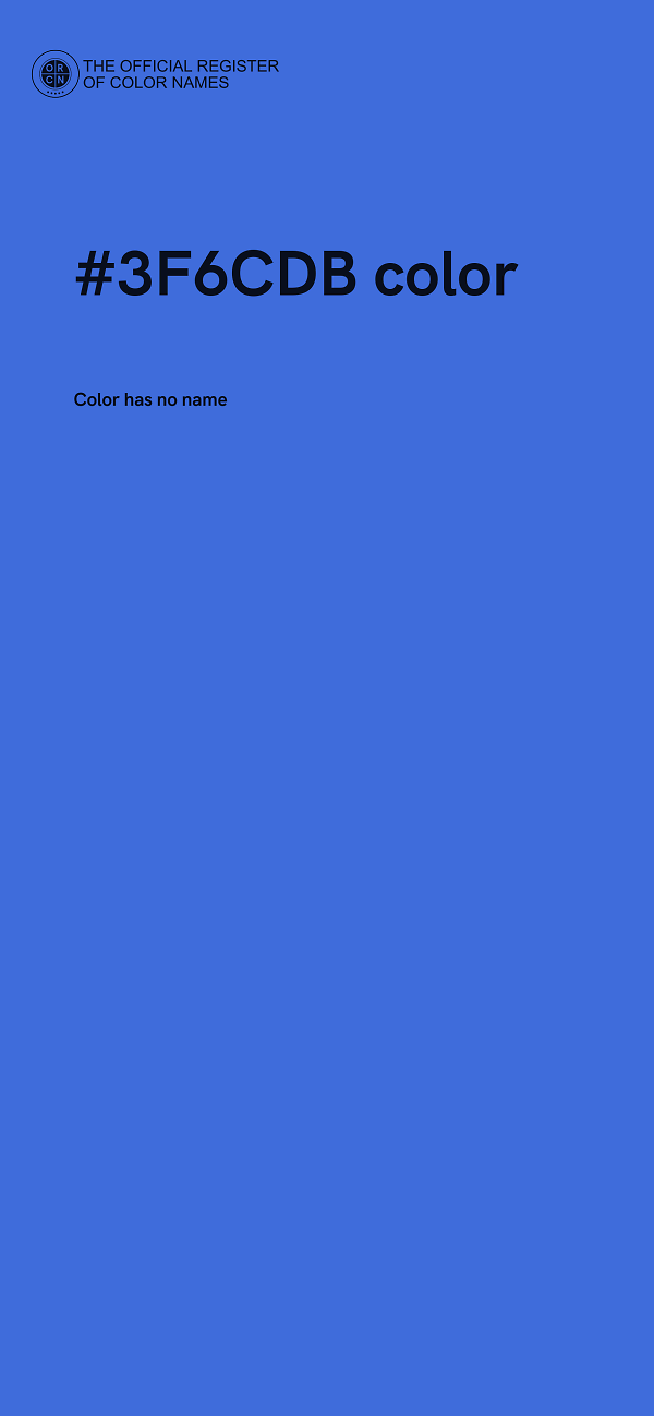 #3F6CDB color image
