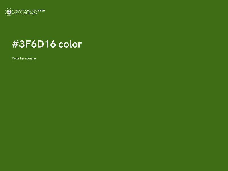 #3F6D16 color image