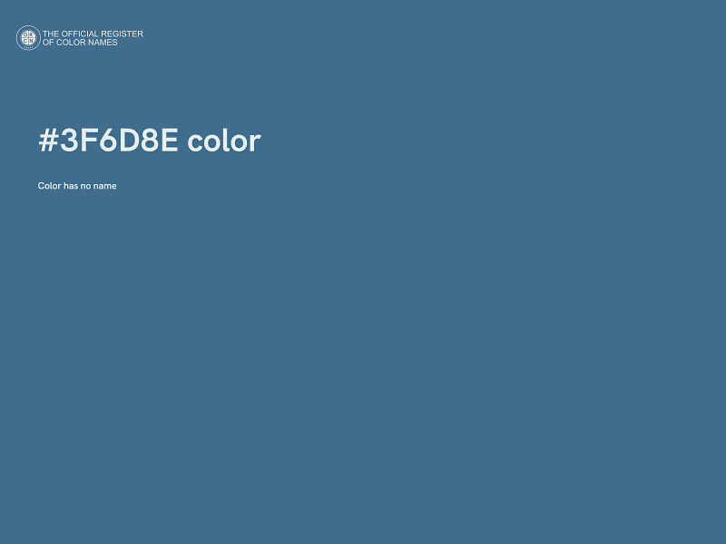 #3F6D8E color image
