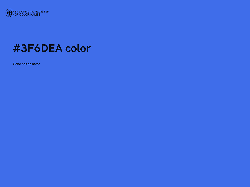 #3F6DEA color image