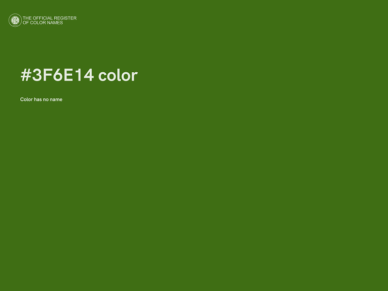 #3F6E14 color image