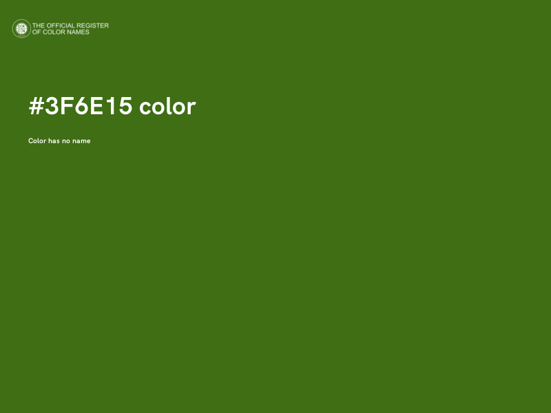 #3F6E15 color image