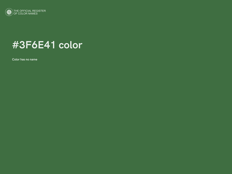 #3F6E41 color image