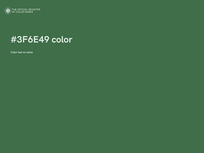 #3F6E49 color image