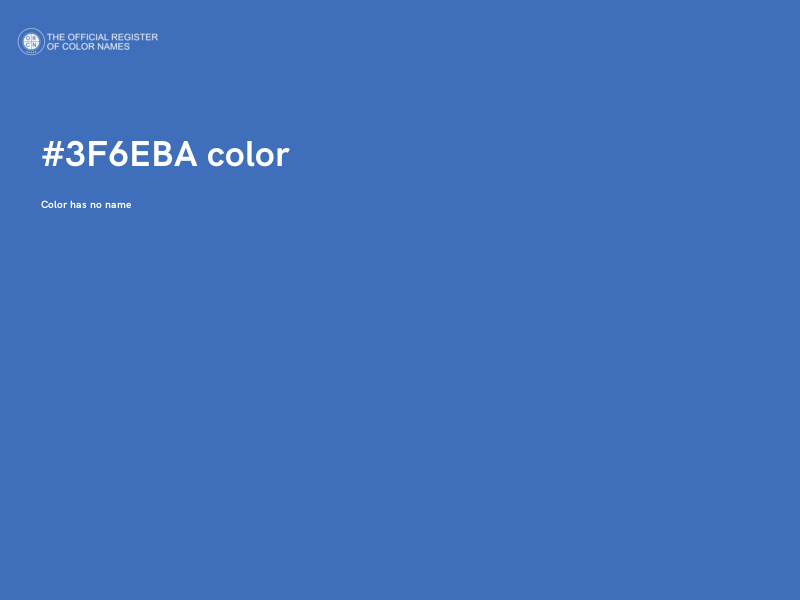 #3F6EBA color image