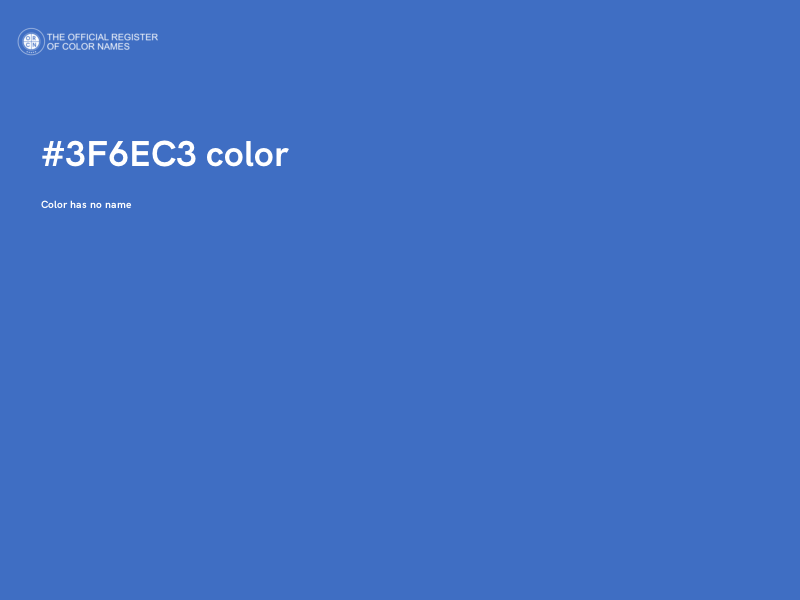 #3F6EC3 color image
