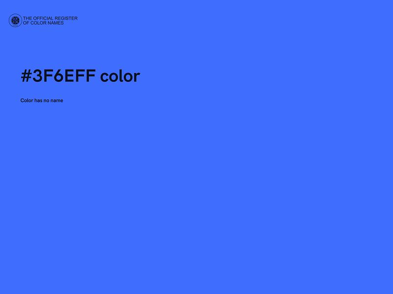 #3F6EFF color image