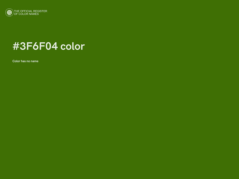 #3F6F04 color image