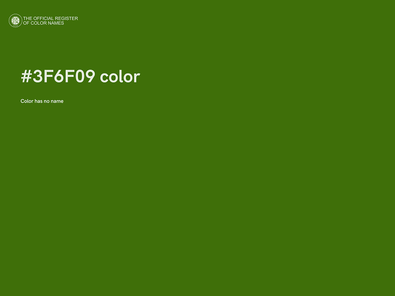 #3F6F09 color image