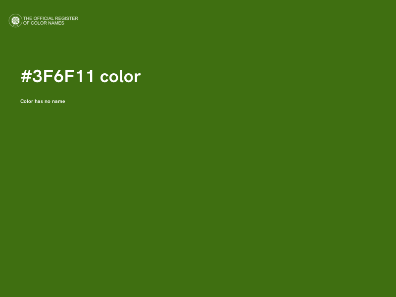 #3F6F11 color image