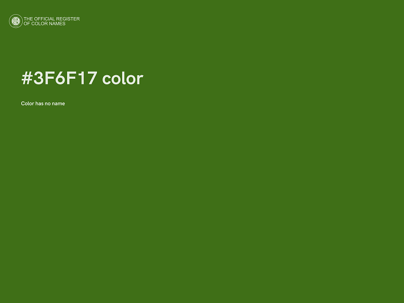 #3F6F17 color image