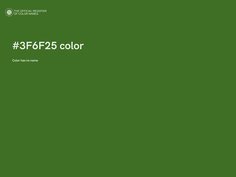 #3F6F25 color image