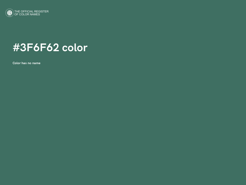 #3F6F62 color image