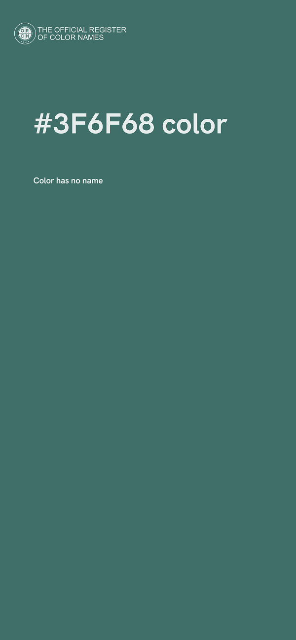#3F6F68 color image