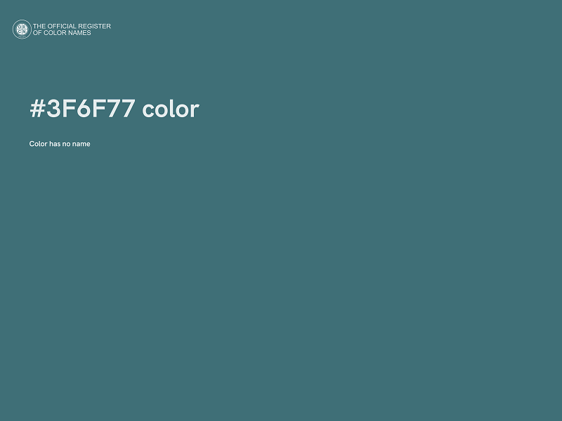 #3F6F77 color image