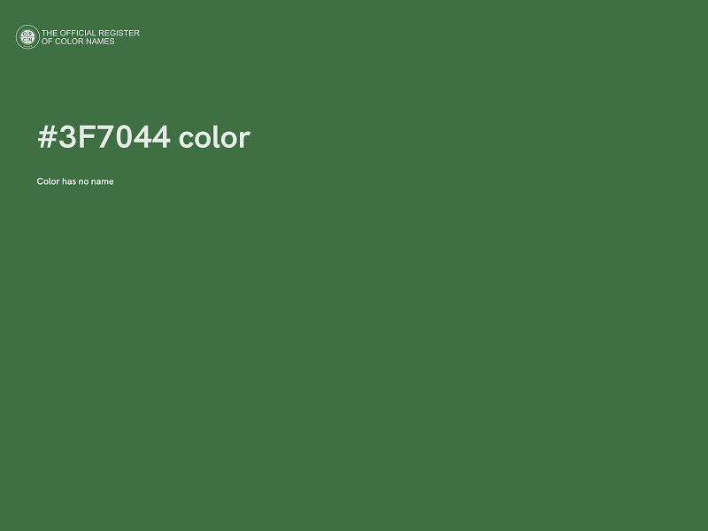 #3F7044 color image