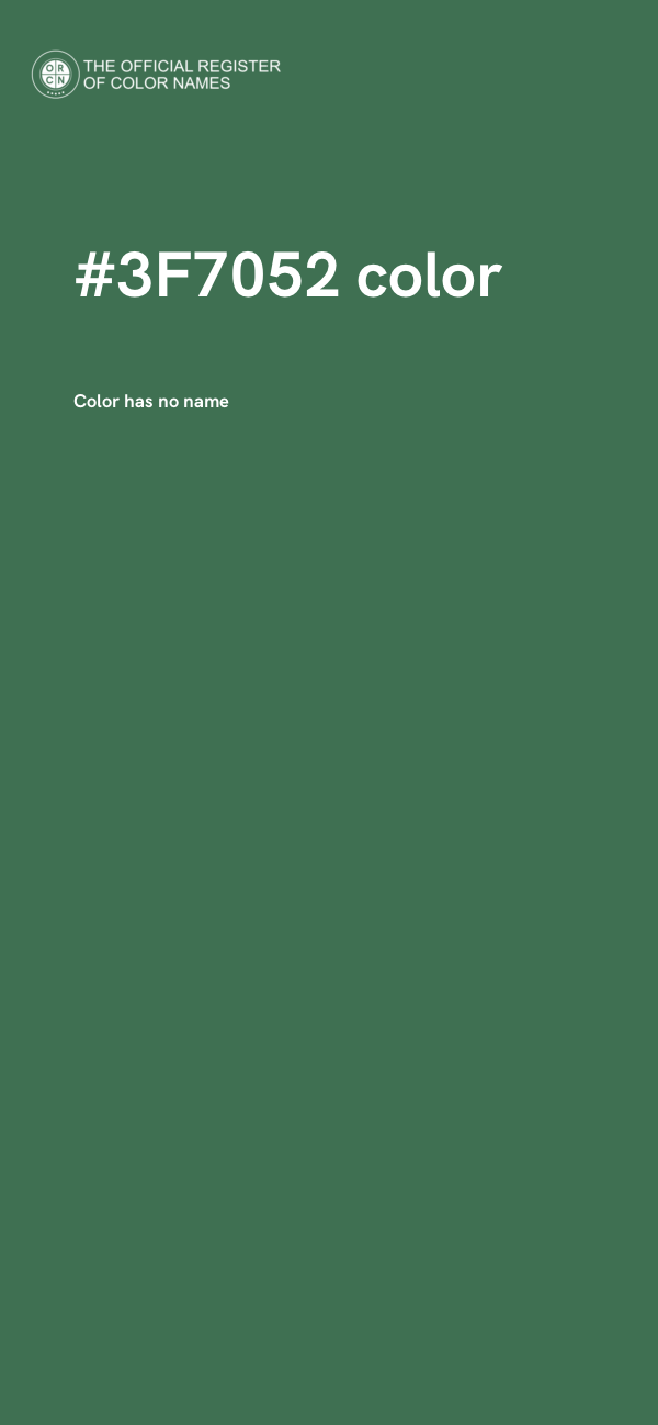 #3F7052 color image