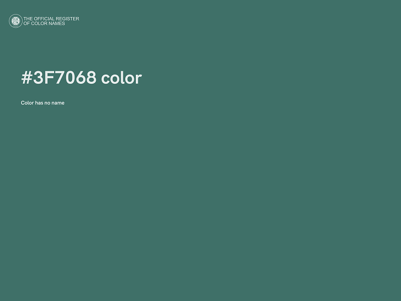 #3F7068 color image