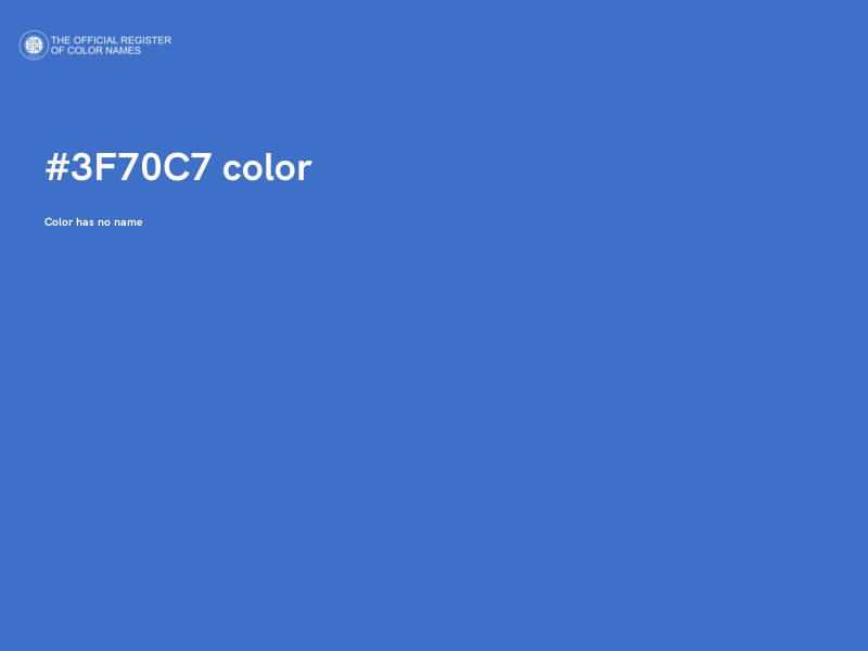 #3F70C7 color image