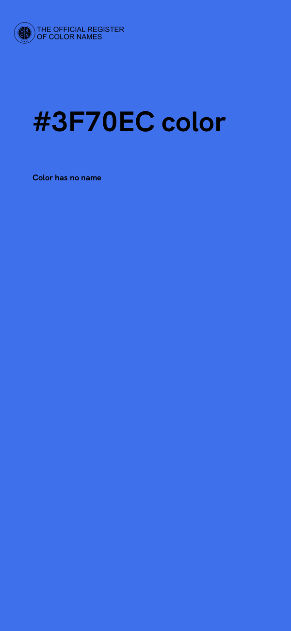 #3F70EC color image
