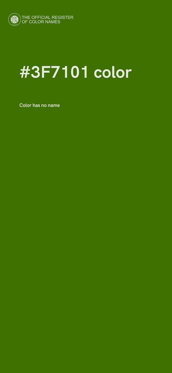 #3F7101 color image