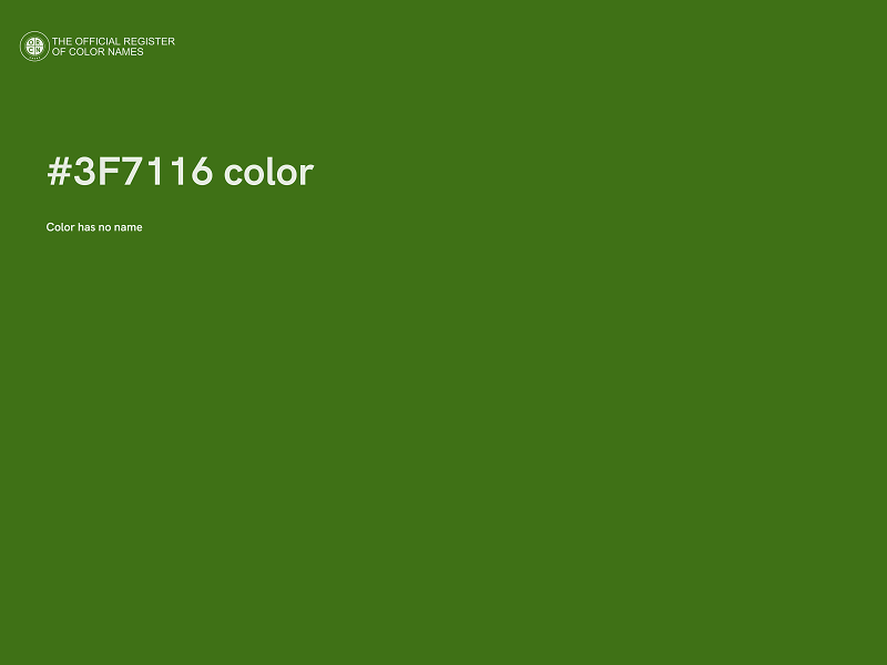 #3F7116 color image