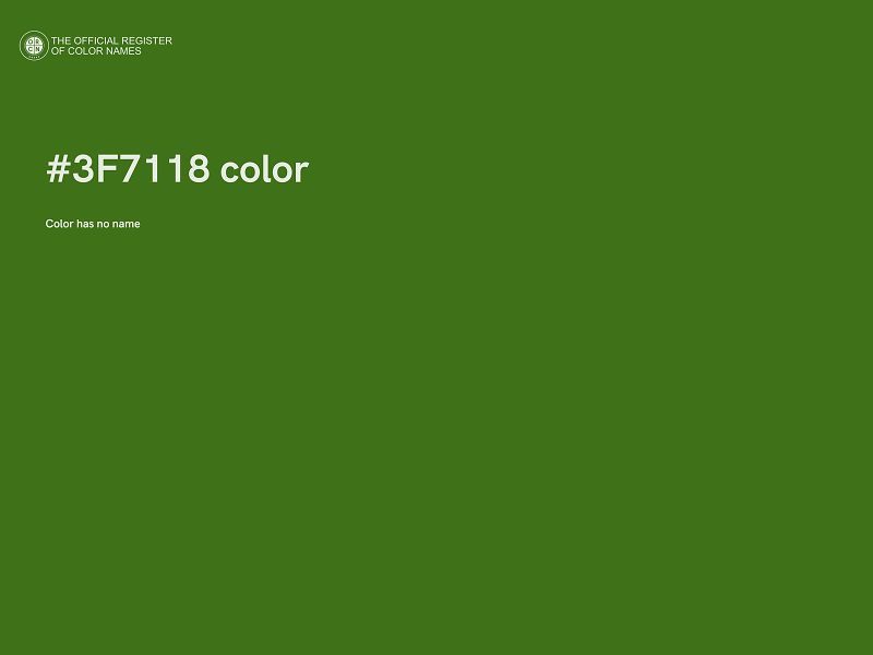 #3F7118 color image